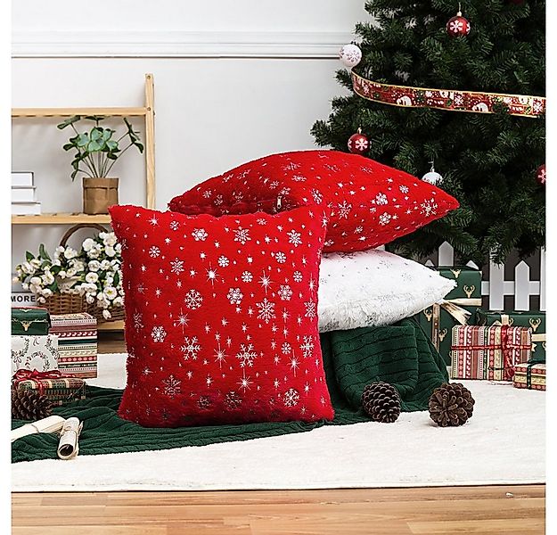 BTTO Kissenbezug Weihnachten Kissenhüllen 45X45cm, 1/2/4er Set Kissenbezüge günstig online kaufen