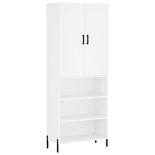 vidaXL Highboard Weiß 69,5x34x180 cm Holzwerkstoff 3196075 günstig online kaufen