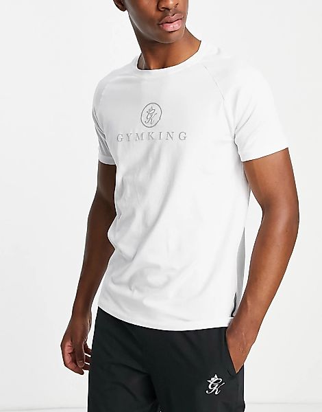 Gym King – Sport Pro – T-Shirt in Weiß günstig online kaufen