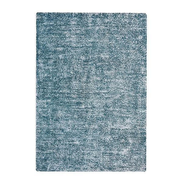 MeGusta Kurzflor Teppich VintageDesign UsedLook Uni Petrol 80x150 cm Abril günstig online kaufen
