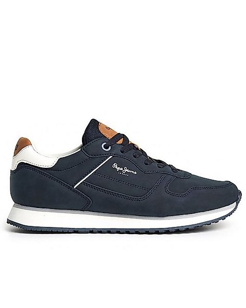 Pepe Jeans Navy Kunstleder Sneaker - London Street M Sneaker günstig online kaufen