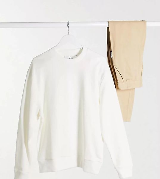 COLLUSION – Unisex – Sweatshirt in Ecru-Weiß günstig online kaufen