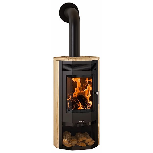 Justus Usedom 7 Kaminofen Sandstein Schwarz 7 kW günstig online kaufen