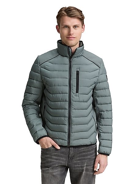 TOM TAILOR Steppjacke ohne Kapuze mit Logo Stickerei günstig online kaufen