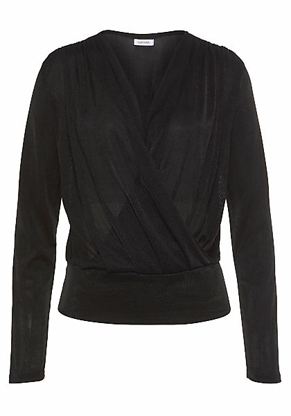 LASCANA Langarmshirt, aus glänzender Qualität günstig online kaufen