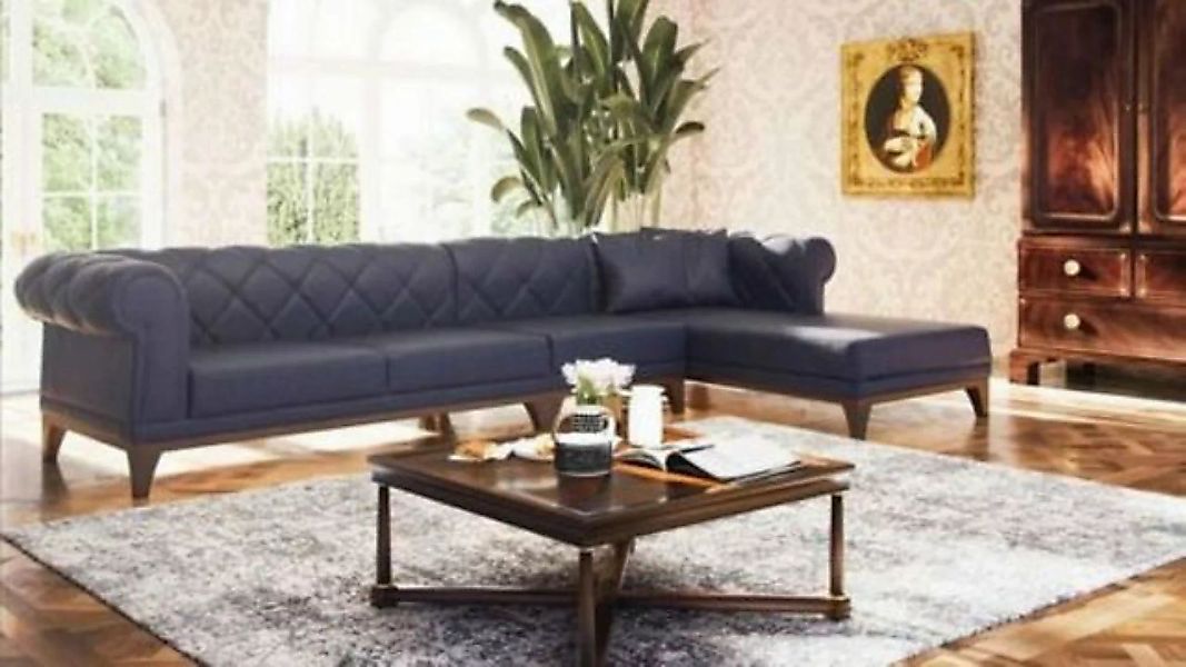 JVmoebel Ecksofa Ecksofa L Form Sofa Couch Chesterfield Polster Textil Couc günstig online kaufen