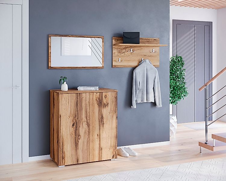 INOSIGN Garderoben-Set PARIS/ TOKYO, (Komplett-Set, 3-St), Kompaktgarderobe günstig online kaufen