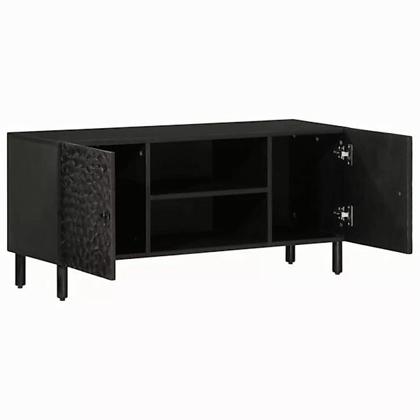 vidaXL TV-Schrank TV-Schrank Schwarz 105x33x46 cm Massivholz Mango günstig online kaufen