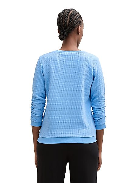 TOM TAILOR Denim Sweatshirt, mit besonderer Materialoberfläche günstig online kaufen