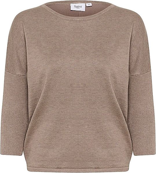 Saint Tropez Rundhalspullover A2561, MilaSZ R-Neck Feinstrick mit Viskose, günstig online kaufen