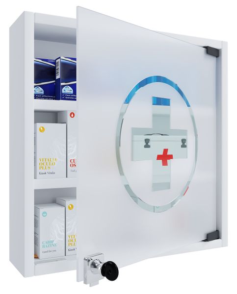 VCM Medizinschrank Medizinschrank Arzneischrank Wandregal Hustila günstig online kaufen