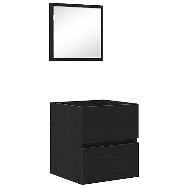 vidaXL Badezimmerschrank Schwarz Eichen-Optik 41 x 38,5 x 45 cm 875702 günstig online kaufen
