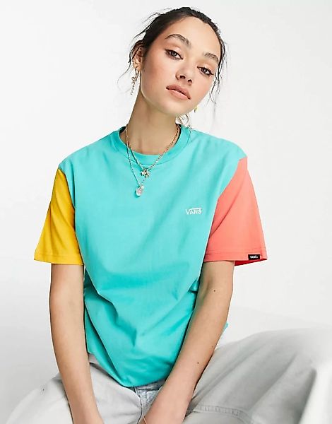 Vans – Opposite – Kurzärmliges, buntes T-Shirt-Mehrfarbig günstig online kaufen
