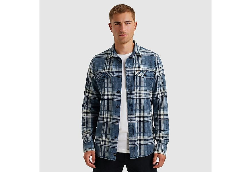 PME LEGEND Langarmhemd mit Karo Muster günstig online kaufen