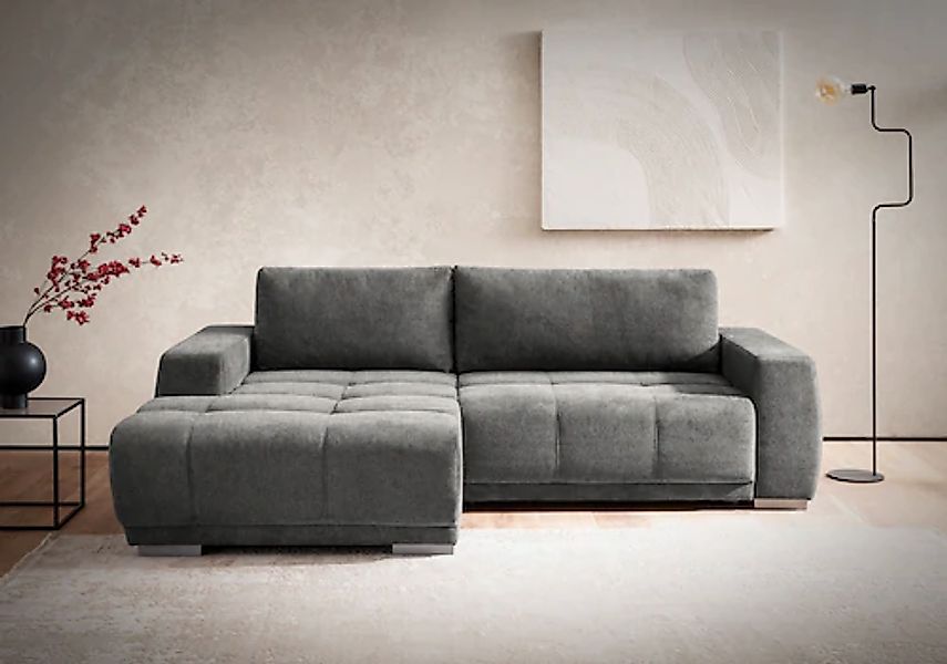 INOSIGN Ecksofa "Bolero L-Form" wahlweise mit Bettfunktion & Bettkasten günstig online kaufen