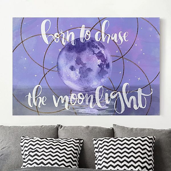 Leinwandbild - Querformat Mond-Kind - Moonlight günstig online kaufen