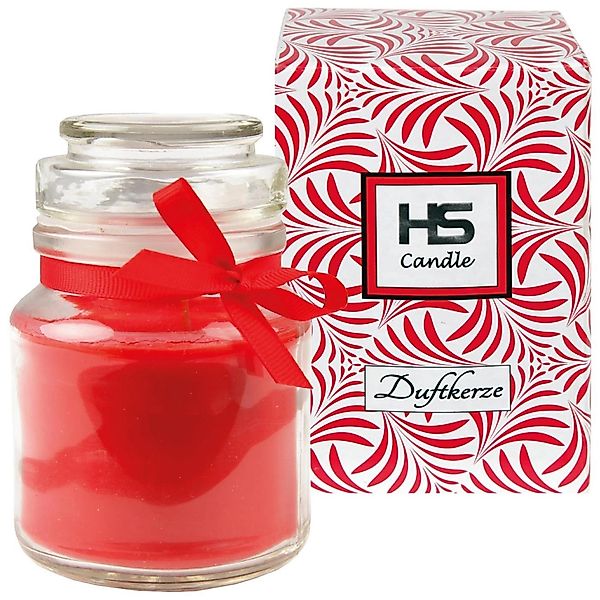 HS Candle Duftkerze & Bonbon Glas Ø7cm Rose günstig online kaufen