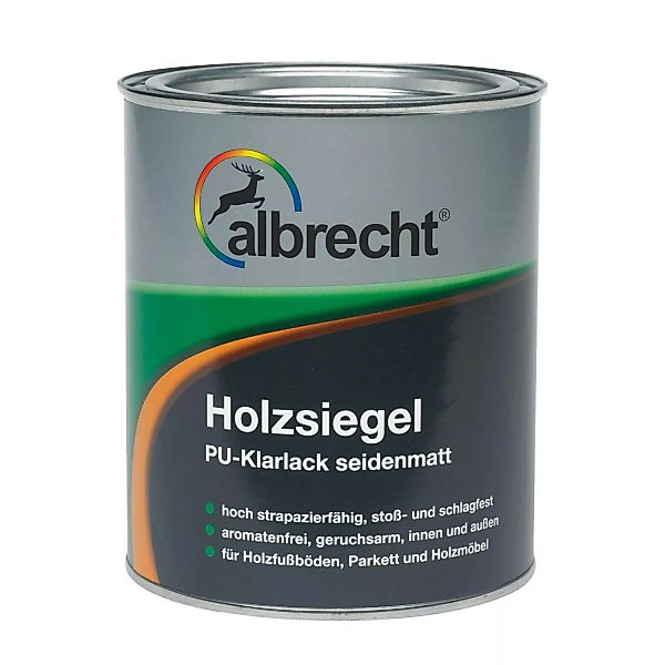 Albrecht Holzsiegel PU-Klarlack Transparent seidenmatt 375 ml günstig online kaufen