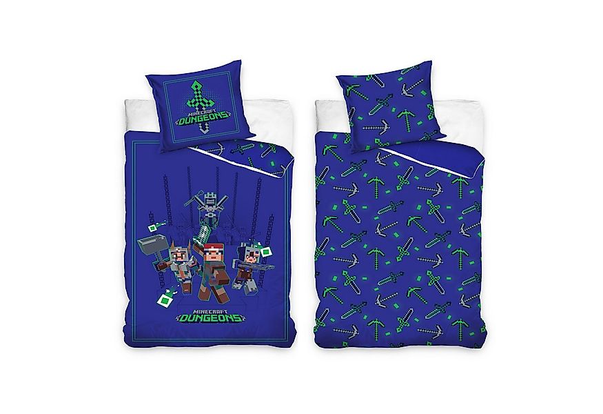 Familando Kinderbettwäsche Minecraft Bettwäsche Set für Jungen Kinderbettwä günstig online kaufen
