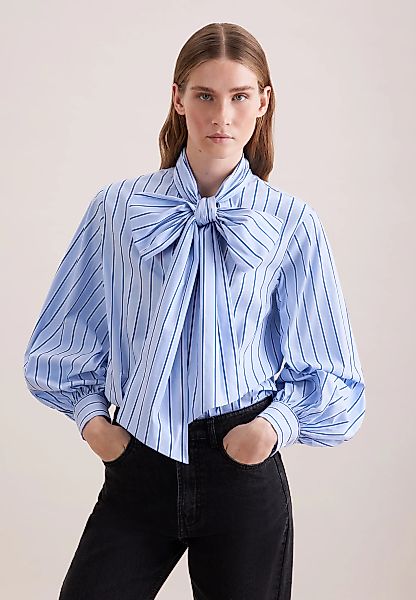 seidensticker Schluppenbluse 1/1 Binderkragen Gestreift günstig online kaufen