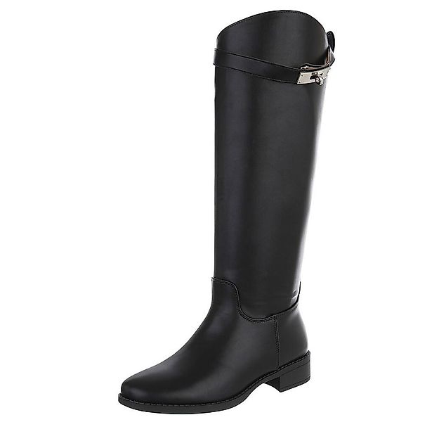 Ital-Design Eleganter Stiefel mit Schnalle für Damen im Alltag Stiefel (905 günstig online kaufen