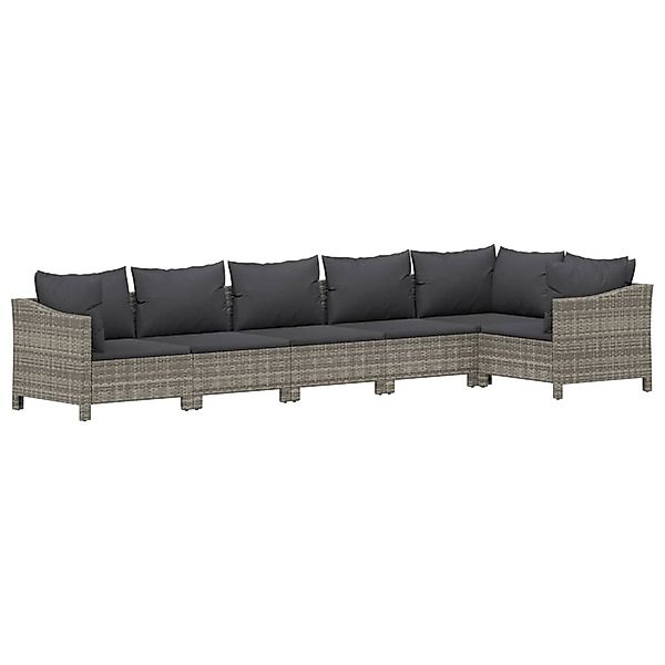 vidaXL Gartenlounge-Set 6-tlg. Garten-Lounge-Set mit Kissen günstig online kaufen