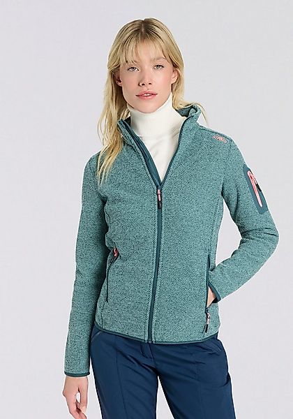 CMP Strickfleecejacke KNITTED MELANGE FLEECE WOMAN JACKET (1-St) Wärmeisoli günstig online kaufen