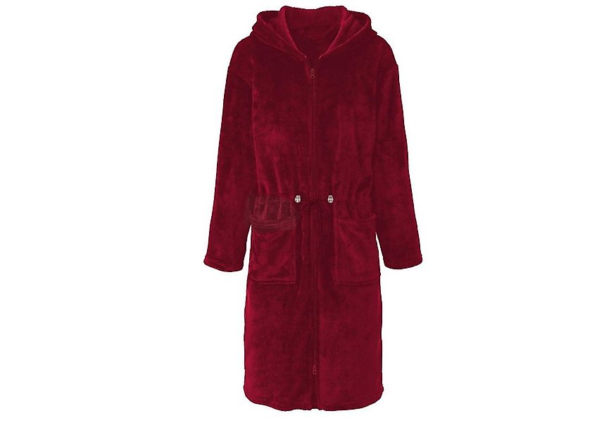 CelinaTex Bademantel Hausmantel Damen Flanell Kapuze Reißverschluss Vital X günstig online kaufen