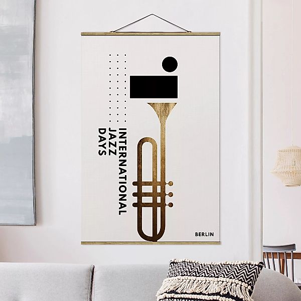 Stoffbild mit Posterleisten Jazz Days Berlin günstig online kaufen