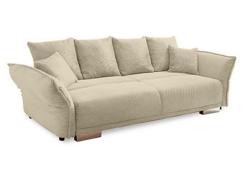 luma-home Big-Sofa 17215, mit Bettfunktion B242/T131/H90 cm, Liegefläche 16 günstig online kaufen