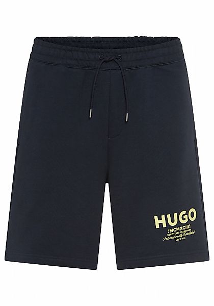 HUGO Blue Sweatshorts "Nomario" mit großem Druck günstig online kaufen