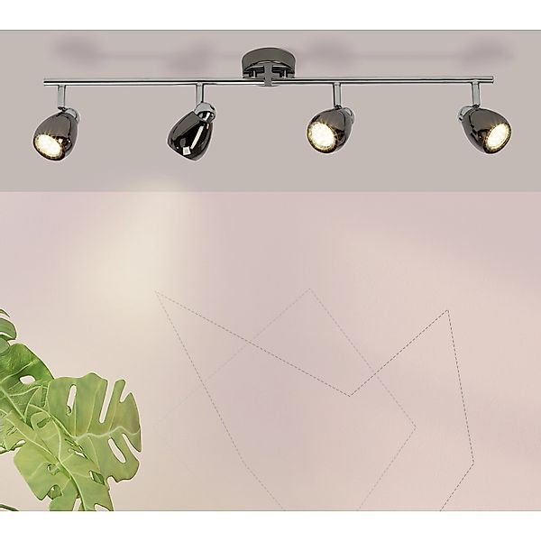 Brilliant LED Deckenstrahler Milano, LED wechselbar, 71 cm Breite, 4 x GU10 günstig online kaufen