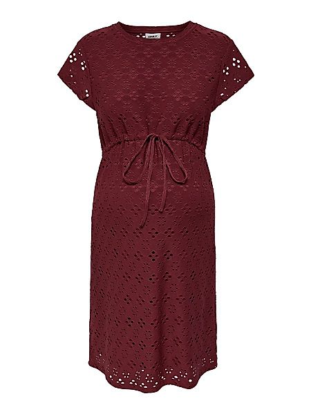 ONLY Mama Kleid Mit Kurzen Ärmeln Damen Rot günstig online kaufen