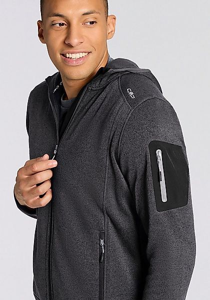 CMP Strickfleecejacke MAN JACKET FIX HOOD (1-St) atmungsaktiv, wärmend, mit günstig online kaufen