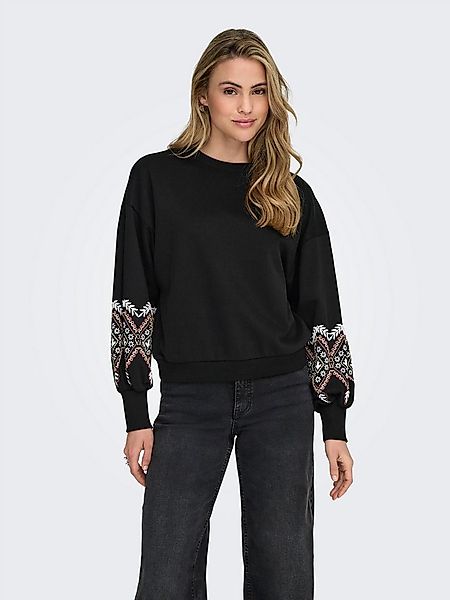 ONLY Sweatshirt ONLBROOKE L/S O-NECK FLOWER SWT günstig online kaufen