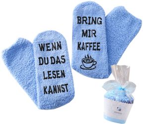 Lucadeau Kuschelsocken mit Spruch "bring mir günstig online kaufen