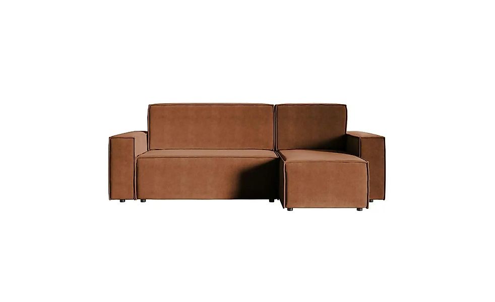 Selsey Ecksofa mit Schlaffunktion Copertino ¦ kupfer ¦ Maße (cm): B: 259 H: günstig online kaufen