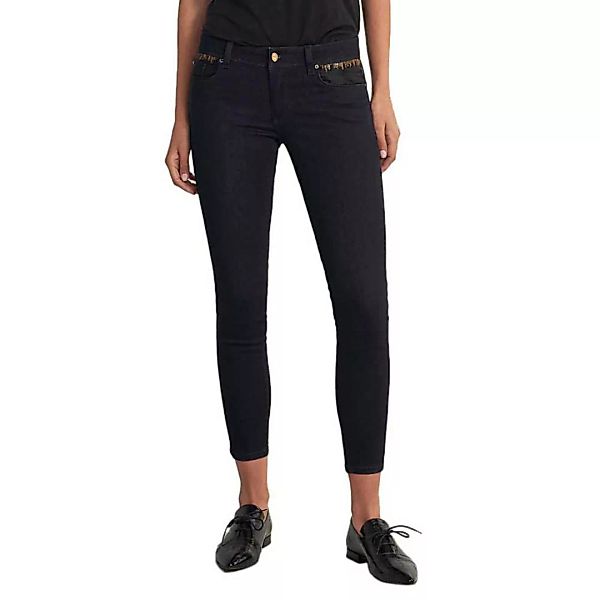 Salsa Jeans Push Up Wonder Capri Sparkles Und Organza-jeans 27 Blue günstig online kaufen