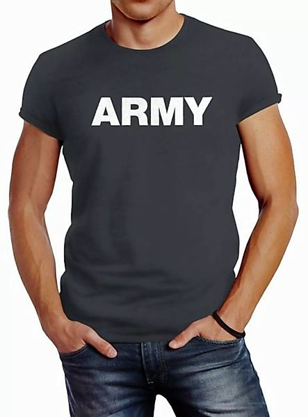 Neverless Print-Shirt cooles Herren T-Shirt Aufdruck Army Print Fashion Str günstig online kaufen