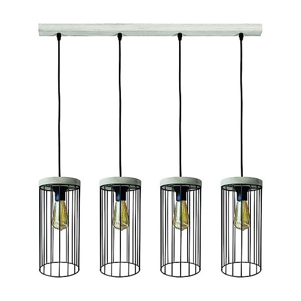 BRITOP LIGHTING Pendelleuchte »TIMEO WOOD MAX«, 4 flammig, Leuchtmittel E27 günstig online kaufen
