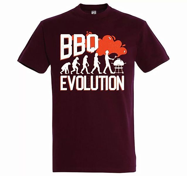 Youth Designz T-Shirt BBQ Grillen Evolution Herren Shirt mit lustigem Front günstig online kaufen