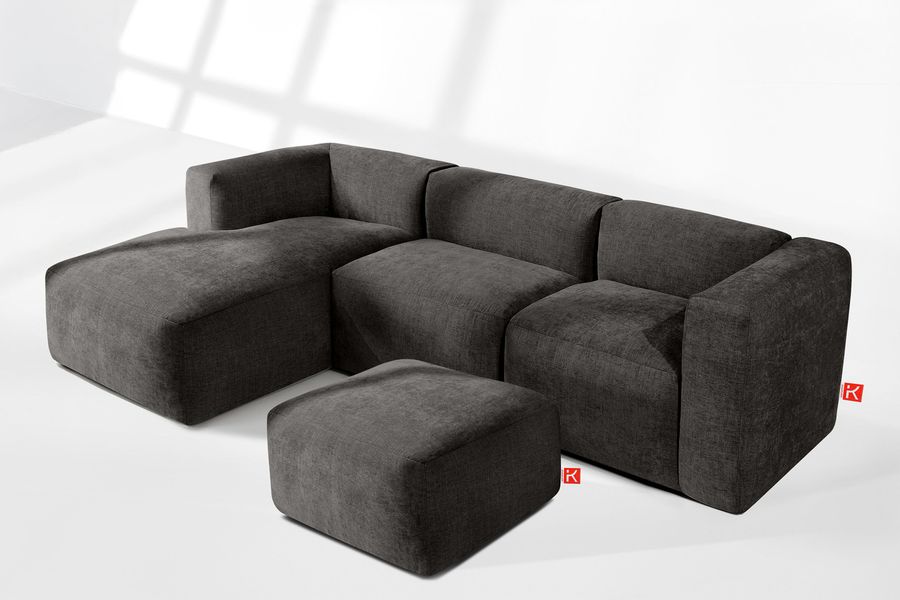 KONSIMO® Sitzhocker BUFFO Pouf, Polsterhocker, hergestellt günstig online kaufen