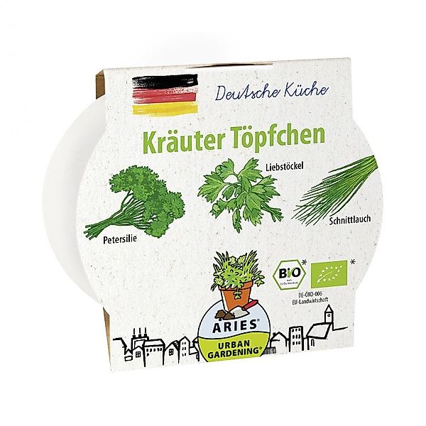 Aries Kräutertopf Kräutertöpfchen „Deutsche Küche“ günstig online kaufen