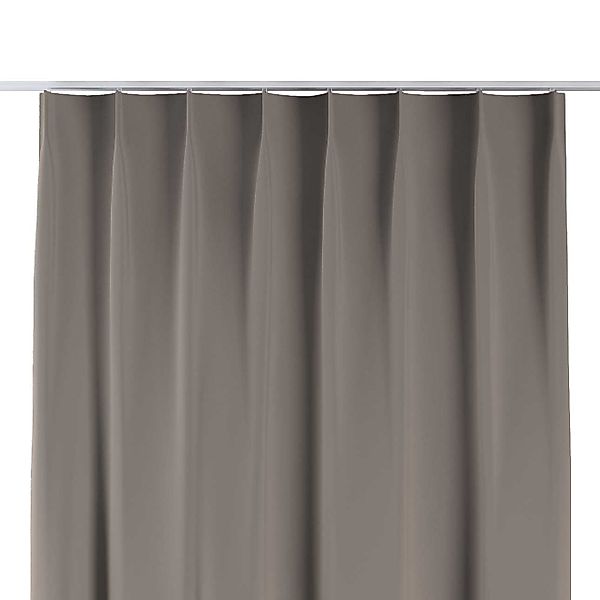 Vorhang mit flämischen 1-er Falten, hellbraun, Blackout (verdunkelnd) (269- günstig online kaufen