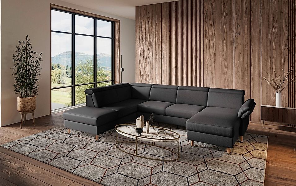 Home affaire Wohnlandschaft "Calypso U-Form" wahlweise mit motorischer Rela günstig online kaufen