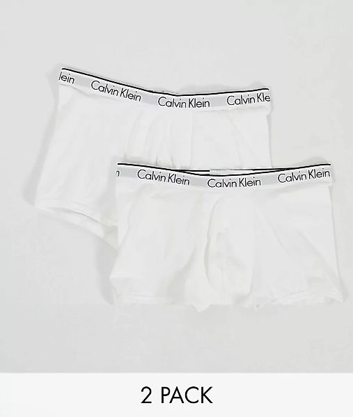 Calvin Klein – Unterhosen im 2er-Pack in Weiß günstig online kaufen