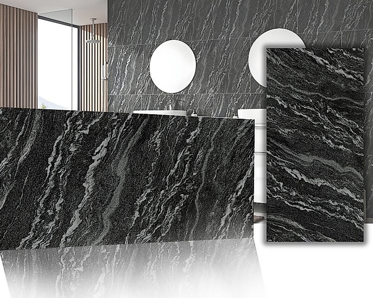 IKHEMalarka Wandpaneel Marmoroptik – Hochwertige PVC Wandverkleidung, BxL: günstig online kaufen