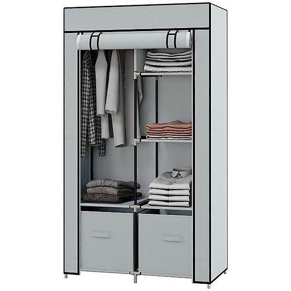 MC Star Stoffschrank Platzsparender Kleiderschrank mit 5 Fächern & Kleiders günstig online kaufen