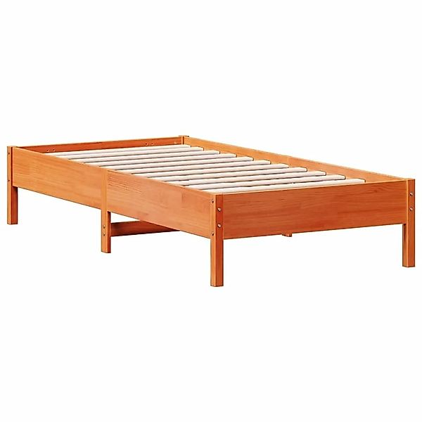 vidaXL Massivholzbett ohne Matratze Wachsbraun 75x190 cm Kiefernholz 842733 günstig online kaufen