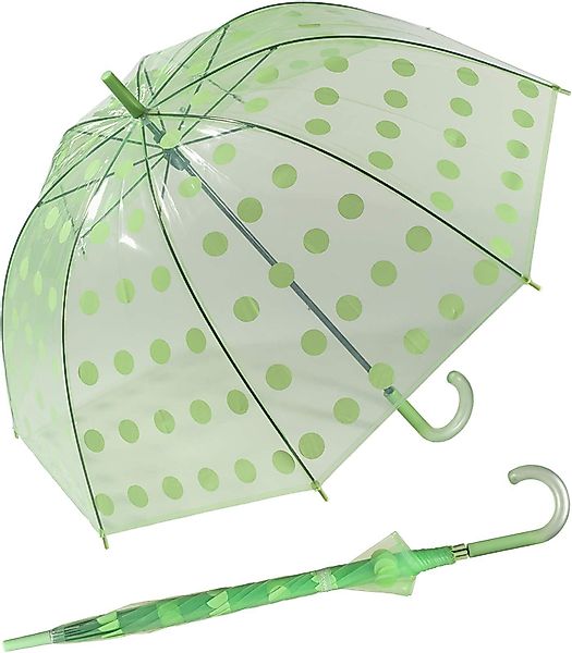 HAPPY RAIN Stockregenschirm großer transparenter Glockenschirm günstig online kaufen